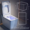 thumbnail image 6 of Concorde Smart One-Piece 1.28 GPF Single Top Flush Toilet in Glossy White, 6 of 12