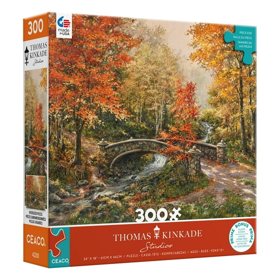 Ceaco Fall at Fox Creek Bridge 300 Piece Interlocking Jigsaw Puzzle