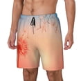 thumbnail image 2 of Balery The Sunset of Dandelion Mens Swim Trunks Swim Shorts for Men Quick Dry Inseam Beach Shorts with Compression Liner Pocket-Small, 2 of 9