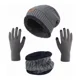 thumbnail image 1 of 4 Conjunto Gorro Bufanda Guantes Frío Tejido Lana Unisex, 1 of 8