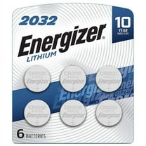 Energizer CR2032 Batteries, 3V Lithium Coin Cell 2032 Watch Battery, (6 Count)
