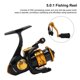 thumbnail image 4 of Spinning Fishing Reel 5.0:1 High Speed Bait Casting Metal Fishing Reel 4+1BB Shallow Line Cup for Freshwater Fishing(HM-2000S ), 4 of 5