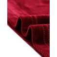 thumbnail image 5 of INSPIRE CHIC Women's Casual Round Neck Long Sleeves Stretchy Velvet Blouse S Wine, 5 of 6