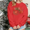 thumbnail image 5 of Ounisa Christmas Sweatshirts for Women Tis the season Christmas Outfits Merry Christmas Lightweight Pullover Christmas Tree Christmas Gifts Merry Christmas Letter Graphic Tops, 5 of 7