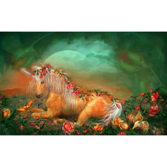 Cavalaris "Unicorn Of The Roses" Wall Decal