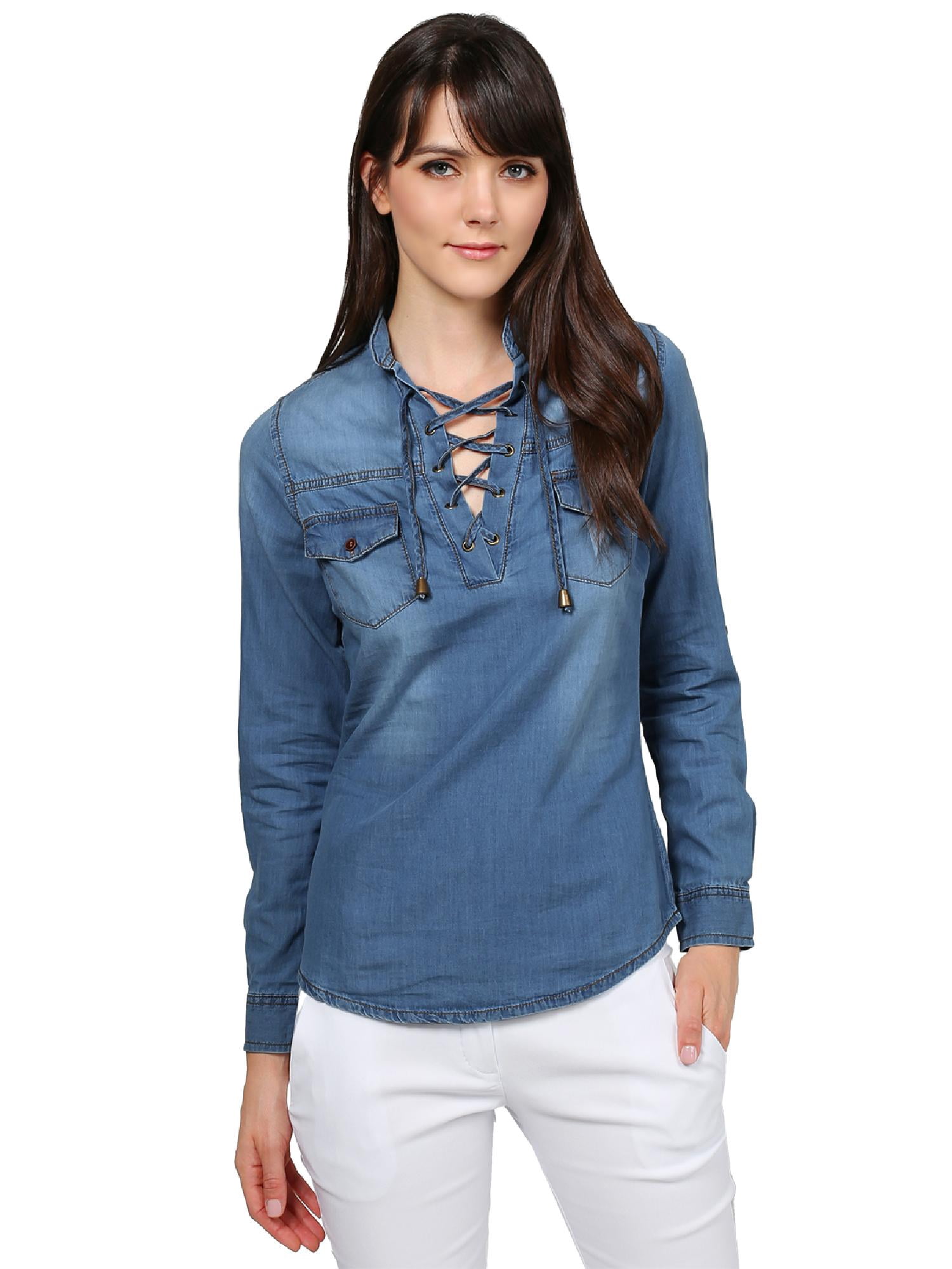 Long Sleeve Mandarin Collard Neck 