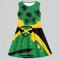 thumbnail image 2 of WhouRiu Girls Casual Fashion Graphic Dresses Sleeveless Crew Neck A Line Dress Kids Summer Comfortable Cute Everyday Sundress,11-12 Years, 2 of 4