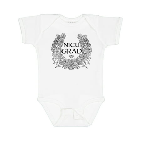 

Inktastic NICU Grad Flower Illustration Gift Baby Boy or Baby Girl Bodysuit