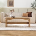 thumbnail image 6 of Walker Edison Modern Easy Assembly Split-Top Coffee Table, Heritage Oak, 6 of 16