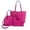 Hot Pink, variant on 3PCS Purses Set for Women Tote Bag Handbag Wallet Set Shoulder Satchel Bags Crossbody Bags, Purple