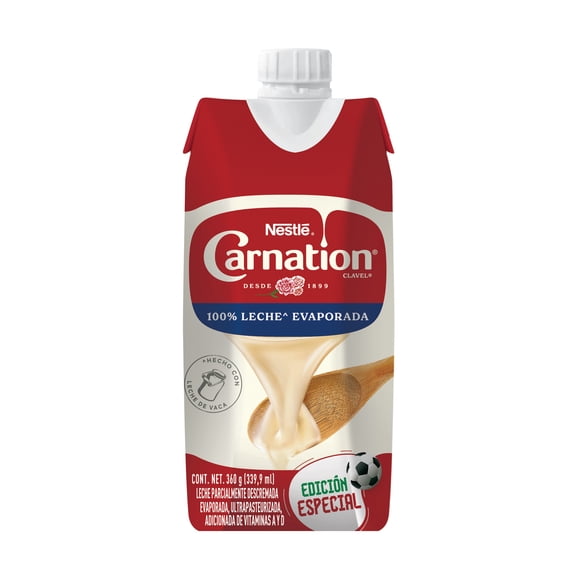 Leche evaporada Nestlé Carnation Clavel original 360 g