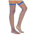 thumbnail image 2 of Herrnalise Lace Top Fishnet Thigh High Stockings - Stockings for Women Antiskid Silicone Stay Up Sheer Pantyhose, 2 of 3