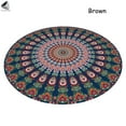 thumbnail image 3 of PULLIMORE 55" Round Beach Blanket Tapestry Bohemian Camping Picnic Throw Tablecloth Mandala India Yoga Mat Hippie Towel, 3 of 9