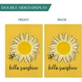 thumbnail image 4 of Hello Sunshine House Flag Summer Sunflower Bee Yard Flags 28 x 40 inch Double Sided Spring Summer Decor Seasonal Outdoor Decoration (HF-N), 4 of 6