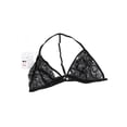 thumbnail image 2 of Women Adjusted-Straps Sexy Floral Lace Bra Lingerie Bustier Sheer Bralette Unpadded Crossback Brassiere Sleepwear Crop Top, 2 of 8
