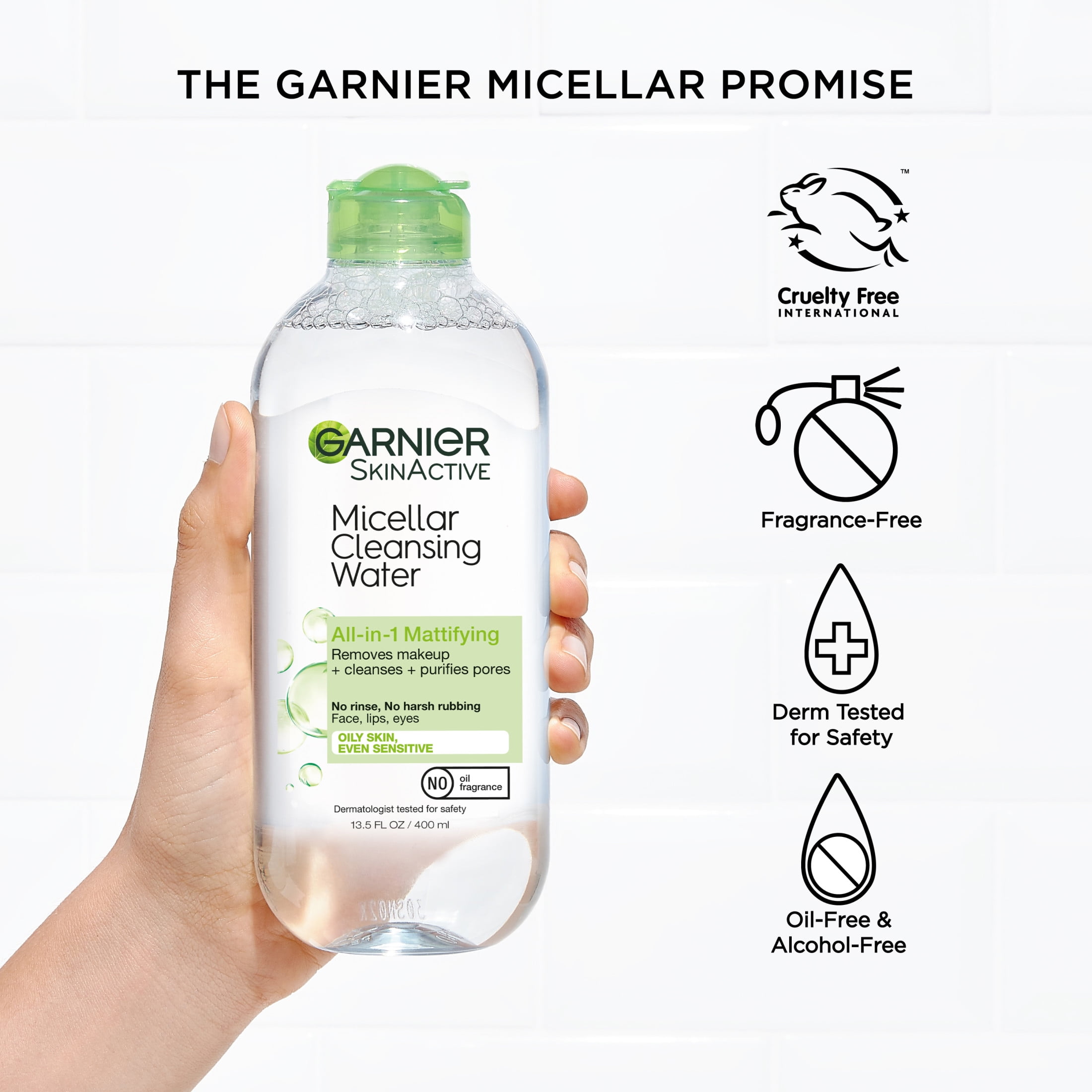 nước tẩy trang cho da mụn Garnier Micellar Water for Oily and Acne-prone Skin