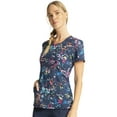 thumbnail image 4 of Infinity Scrubs Top For Women Round Print Neck CK609, 4 of 8