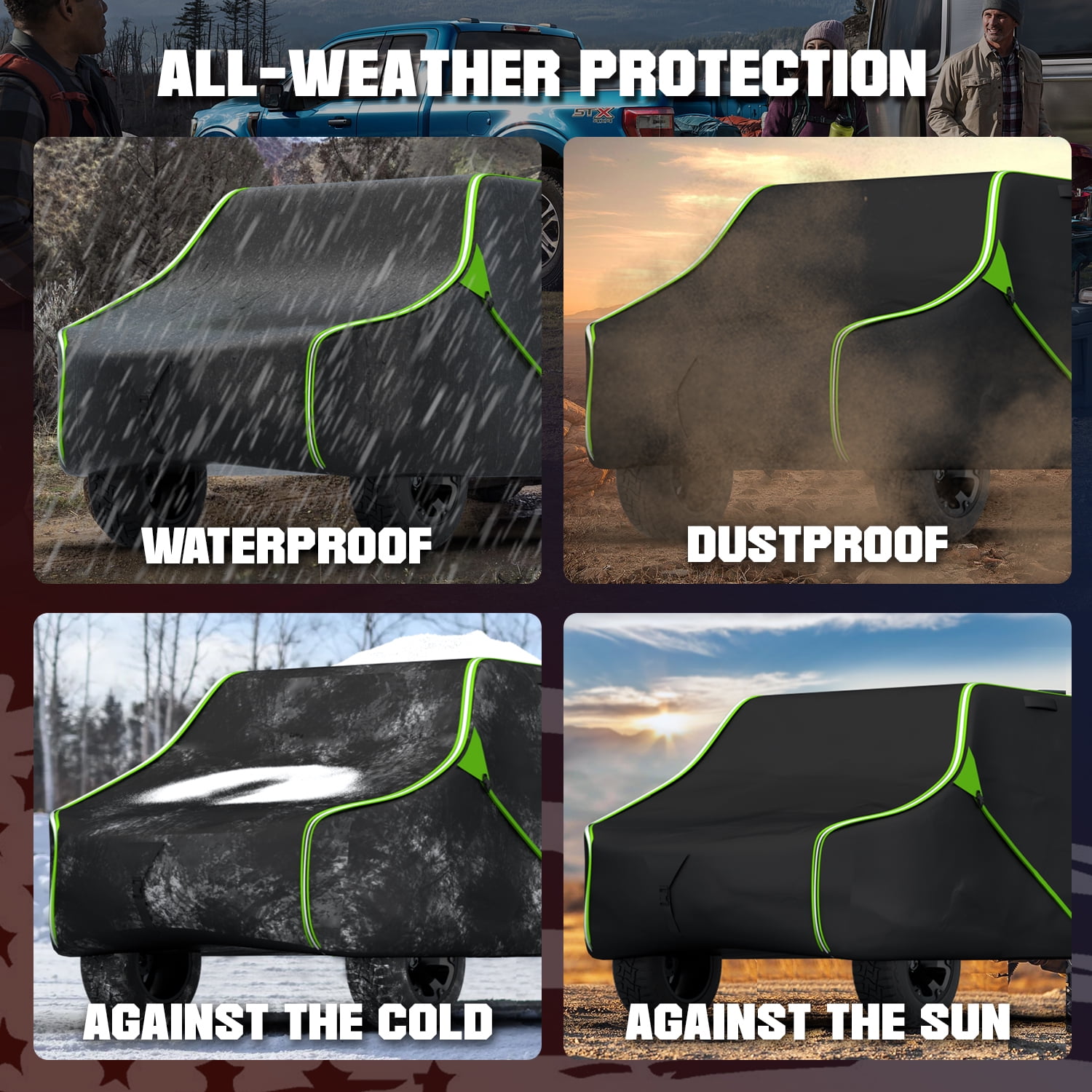 InTimesAuto 125 Inch UTV Cover for Polaris Ranger RZR, Can-Am Defender Maverick Commander, Yamaha Wolverine, Kawasaki Mule, Honda Pioneer, Black 600D Side by Side Cover Protection for 2-3 Seater UTV