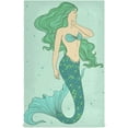 thumbnail image 2 of GZHJMY Beautiful Mermaid Green Kitchen Towels Set of 4 Dishcloths Hand Towels Tea Towels Ultra Absorbent for Cleaning Washing Drying Dishes Tableware 28'' x 18'', 2 of 7