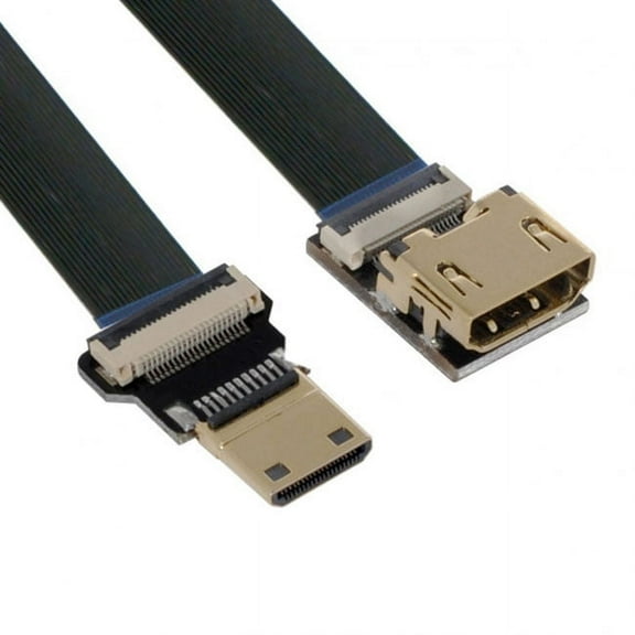 Chenyang CY CYFPV HDMI Female to Mini HDMI Male Extension FPC Flat Cable 1080P for FPV HDTV Multicopter Aerial Photography