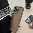 thumbnail image 5 of Compatible with iPhone 13 Pro Case, Slim Soft Gel Rubber TPU Material, Full Camera Protection, Shockproof Protective Phone Case for Women Girls Boys (Brown), 5 of 7
