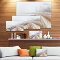 thumbnail image 3 of Sandy Beach en Hiver Brouillard - Art Moderne sur Toile, 3 of 4