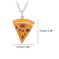thumbnail image 4 of SIEYIO 7 Pcs Trendy Pizza Pendant Necklaces/Keyrings Cute Pizza Lover's Necklace/Keychain Stylish Accessories for Pizza Lovers, 4 of 15