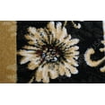 thumbnail image 4 of Transitional Black Floral Patchwork Panels Vines Area Rug - Actual 1' 9" x 2' 11" Accent Rug, 4 of 5