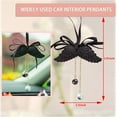 thumbnail image 2 of Angel Wings Rearview Mirror Pendant, Gypsum Lucky Hanging Ornament, Cute Car Interior Decoration, Universal Accessory for Women & Girls (Black), 2 of 5