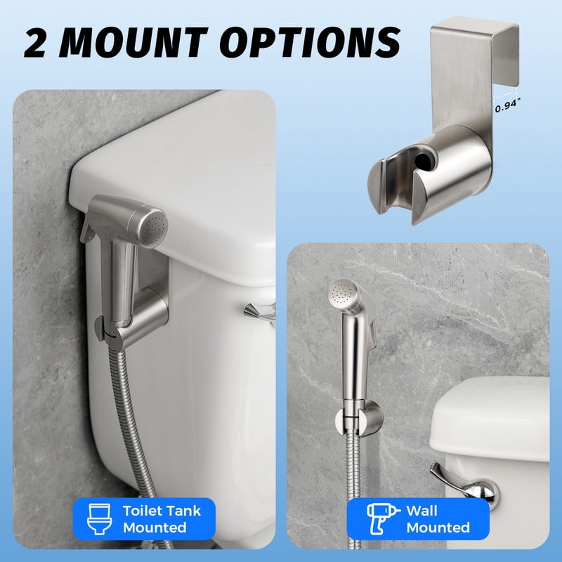 SAMODRA Handheld Bidet Sprayer for Toilet, Adjustable Water Pressure with Bidet Hose for Feminine Wash, Baby Wash & Muslim Shower