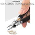 thumbnail image 4 of Opickly Toenail Clipper, Precision-Honed Stainless Steel, 25° Angled Jaws, Geared Lock, Single-Handed Sliding Switch, Anti-Slip Grip (1 PCS), 4 of 7