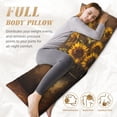 thumbnail image 5 of Body Pillow Cover, Rustic Sunflower Bouquet Body Pillow Cases with Zipper Soft Breathable Smooth Skin Friendly Long Pillow Case 20x60 inches, 1Pcs, 5 of 7