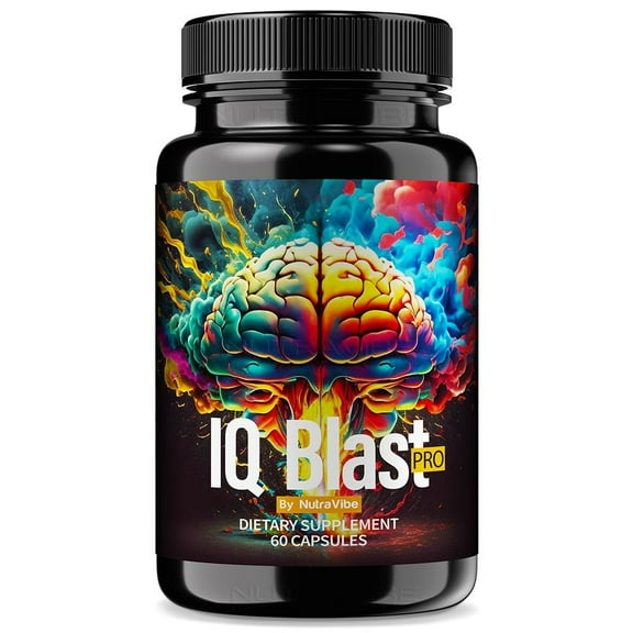 IQ Blast Pro Pills – IQBlast Daily Formula with a Natural Blend to Help Maintain Focus, Clarity & Concentration | Clean, Gentle, Easy-to-Swallow Capsules for Everyday Sharpness (60 Capsules)