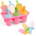 thumbnail image 2 of Silicone 6 Pcs Réutilisables pour Tout-Petits avec Bâtons Faits Maison pour Enfants, 2 of 5