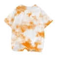thumbnail image 4 of Tdoqot Girls T Shirts- Crew Neck Summer Short Sleeve Fashion Kids Tops Orange Size 3-4 Years, 4 of 5