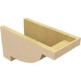 thumbnail image 5 of 8"W x 16"D x 8"H Wide Alpine Rough Cedar Woodgrain TimberThane Corbel, Primed Tan, 5 of 6