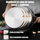 thumbnail image 3 of Bateria de Cocina, 20 Piezas Sartenes Antiadherentes, Bateria de Cocina Acero Inoxidable con Tapas y Cojín, Incluye Sartén Acero Inoxidable, Ollas de Cocina y Cucharas, 3 of 7