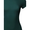 thumbnail image 3 of FashionOutfit Women's Solid Basic Short Sleeve Crew Neck Tee, 3 of 3