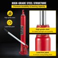 thumbnail image 7 of Hydraulic Long Ram Jack, 4 Tons/8818 lbs Capacity, with Single Piston Pump and Flat Base, Manual Cherry Picker w/Handle, for Garage/Shop Cranes, Engine Lift Hoist, Red, 7 of 7
