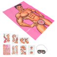 thumbnail image 3 of Makeup Stickers Willy Sticker Bachelorette Party Supplies Muscular Man Poster Funny Bachelorette Games, 3 of 3
