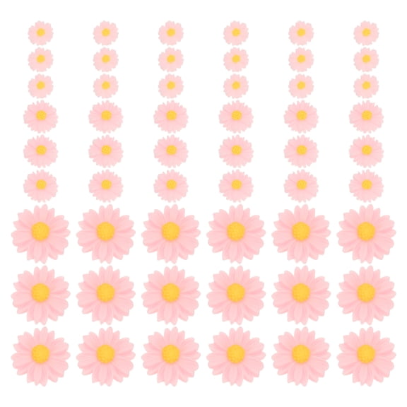 Uxcell Resin Daisy Flower Charms, Flatback Cute Flower Charms for DIY Scrapbooking Embellishments Pink