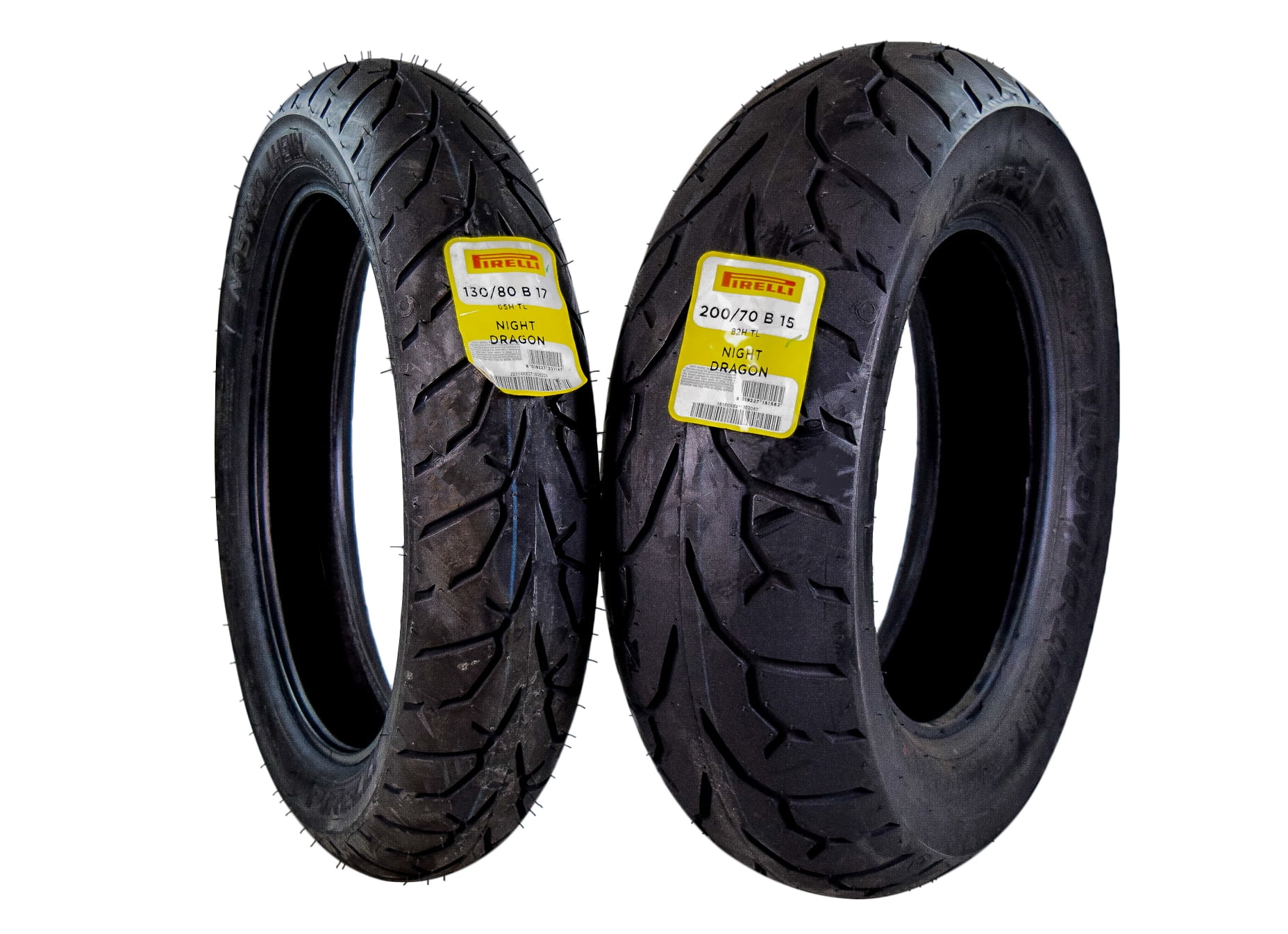 Pirelli Night Dragon 130/80B17 200/70B15 Front & Rear Cruiser Motorcycle Tire Set