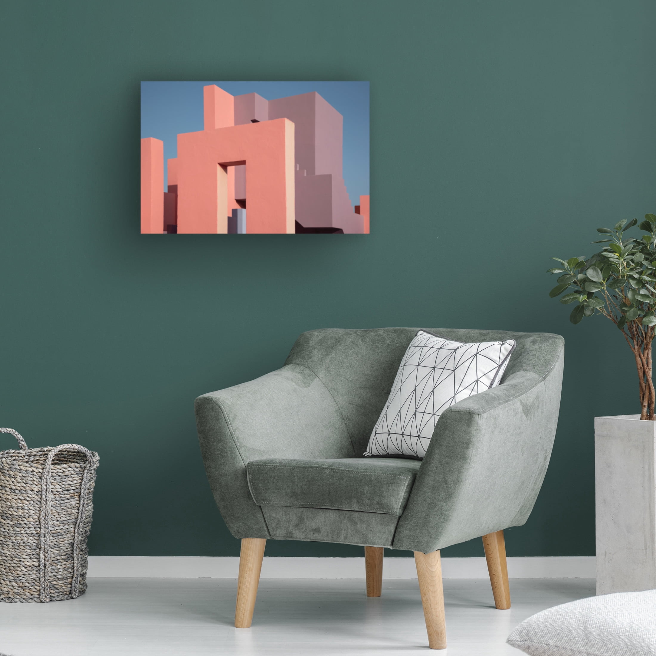 Trademark Fine Art Linda Wride Muralla Roja 48 Canvas Wall Art