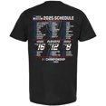 thumbnail image 3 of Men's Hendrick Motorsports Team Collection Black Chase Elliott 2025 NASCAR Cup Series Schedule T-Shirt, 3 of 3
