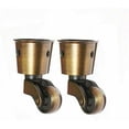 thumbnail image 1 of Juego de 2 ruedas de latón, alta capacidad de carga, ruedas universales para muebles UNOIU, 1 of 1