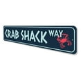 thumbnail image 4 of Crab Shack Way Novelty Decor, Metal Wall Sign - 4x18 Inches, 4 of 4