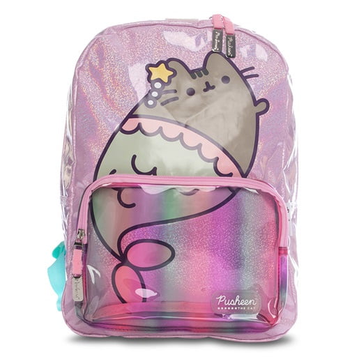 Mochila Gato Pusheen The Cat Sirena Kitten Sea Transparente Yadatex Mochila Escolar Walmart en linea