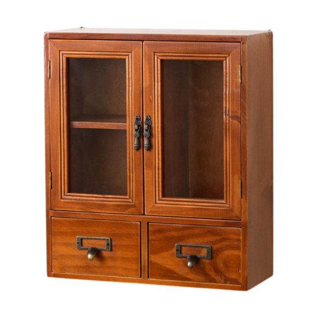 Lipstore Boîte de Rangement Mini pour Bijoux de Bureau, Marron