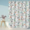 thumbnail image 2 of Colorful Fishes Shower Curtain, Kids Shower Curtains Set with 12 Hooks, Waterproof Shower Curtain for Bathroom, 72 x 72 Inch, Cartoon Fun Fishes Ocean Animals Bath Curtains, 2 of 6