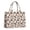 Beige Cow Head, variant on Large Capacity Tote Bag,White Cow Head Pattern Handbag Fashion Luxury Tote Bag,15.7"x13"x 5.1" Inches,Laptop Compatible